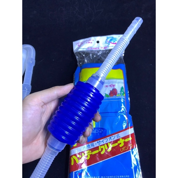 Bơm tay hút cặn - bơm tay thay nước hồ cá