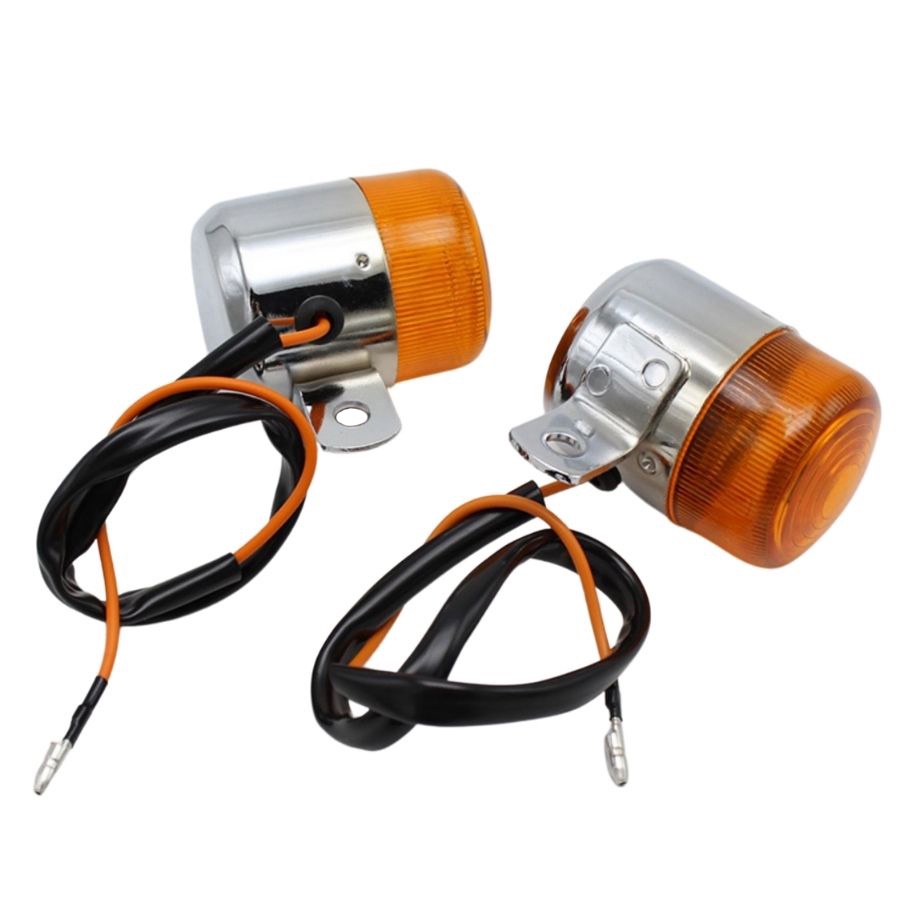 Bộ 4 Đèn Tín Hiệu Kim Loại Cho honda z50 monkey chaly Daf50 cf70 ct70 st50 st70