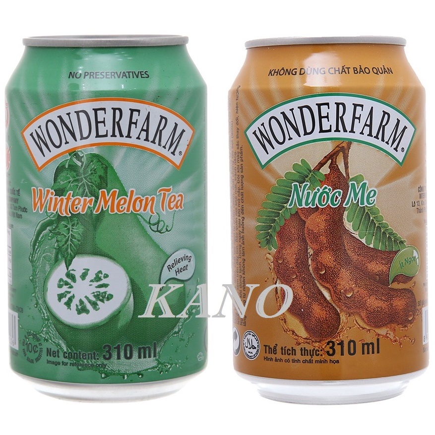 Trà bí đao Wonderfarm 310ml / Nước me Wonderfarm 310ml