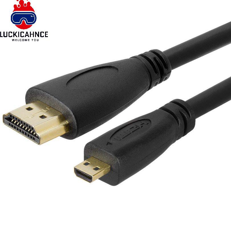Dây Cáp Chuyển Đổi Cổng Micro Hdmi Sang Hdmi 1080p Dài 1m Cho Điện Thoại / Máy Tính Bảng / Hdtv