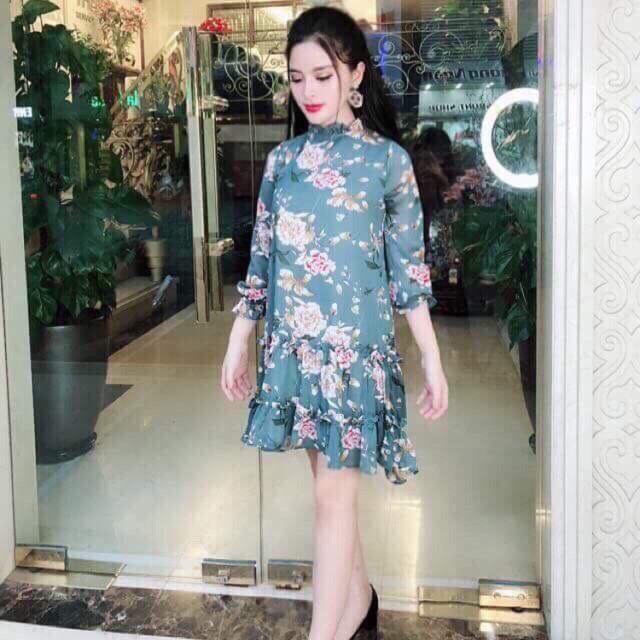 Váy hoa von lụa