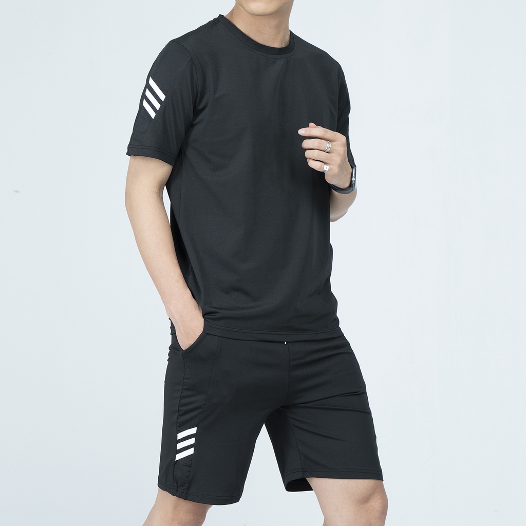 Bộ Quần Áo Thể Thao Nam ROUGH CoolFit Chất Thun CVC Co Giãn 4 Chiều