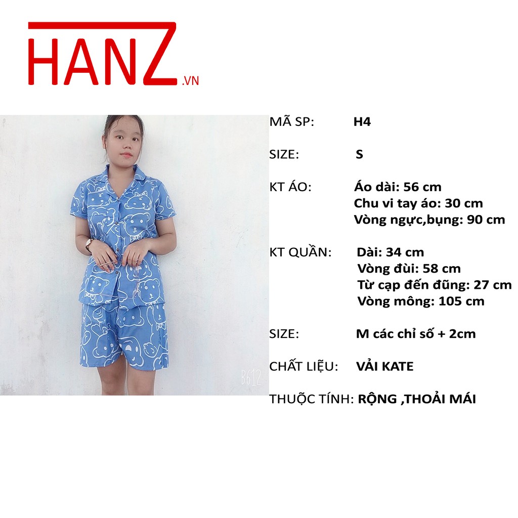 Sỉ Pijama đẹp bộ đồ ngủ nữ dài cute mặc nhà mùa đông thoải mái dễ thương giá rẻ HANZ.VN H1 | BigBuy360 - bigbuy360.vn