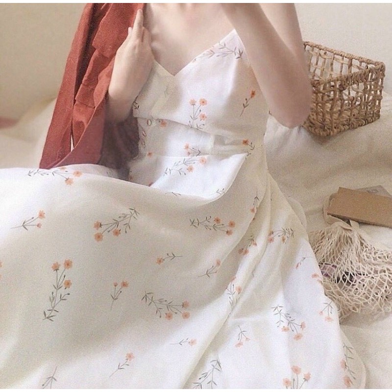[Mã WAMT1505 giảm 10K đơn 0K] Đầm midi hoa nhí vintage 🌸🌸🌸 | BigBuy360 - bigbuy360.vn
