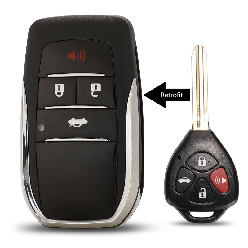 Vỏ Bọc Chìa Khóa Điều Khiển Từ Xa 2 / 3 / 4 Nút Cho Xe Hơi Rei