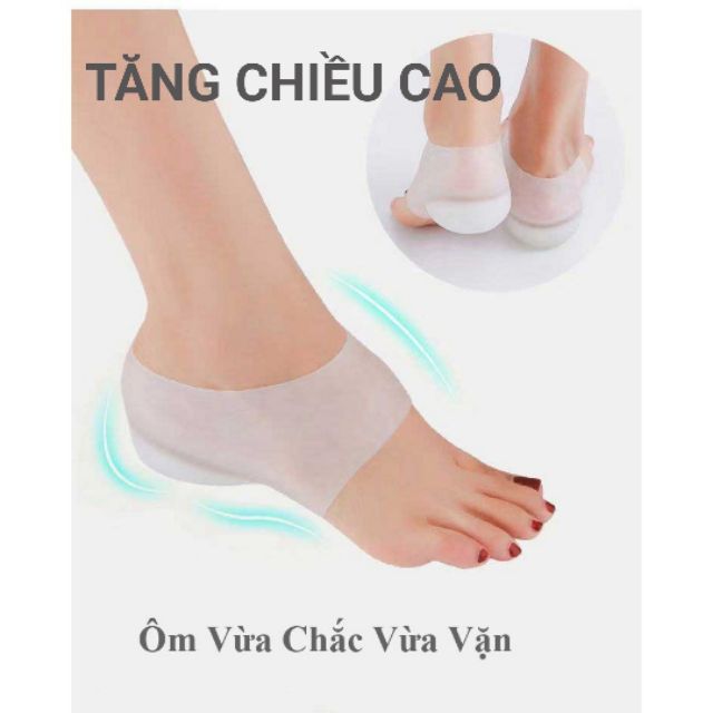 Vớ tăng chiều cao tàng hình, tất silicon tăng chiều cao (1 đôi )