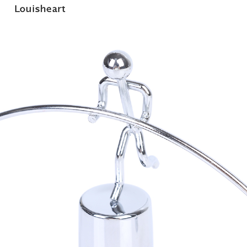 Louisheart One-legged Iron Man Balance Pendulum Hercules Weightlifting Desktop Decoration TFG