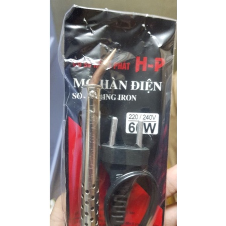 Mỏ hàn gỗ Hồng Phát 40w, 60w, 80w, 100w mỏ hàn bằng thau