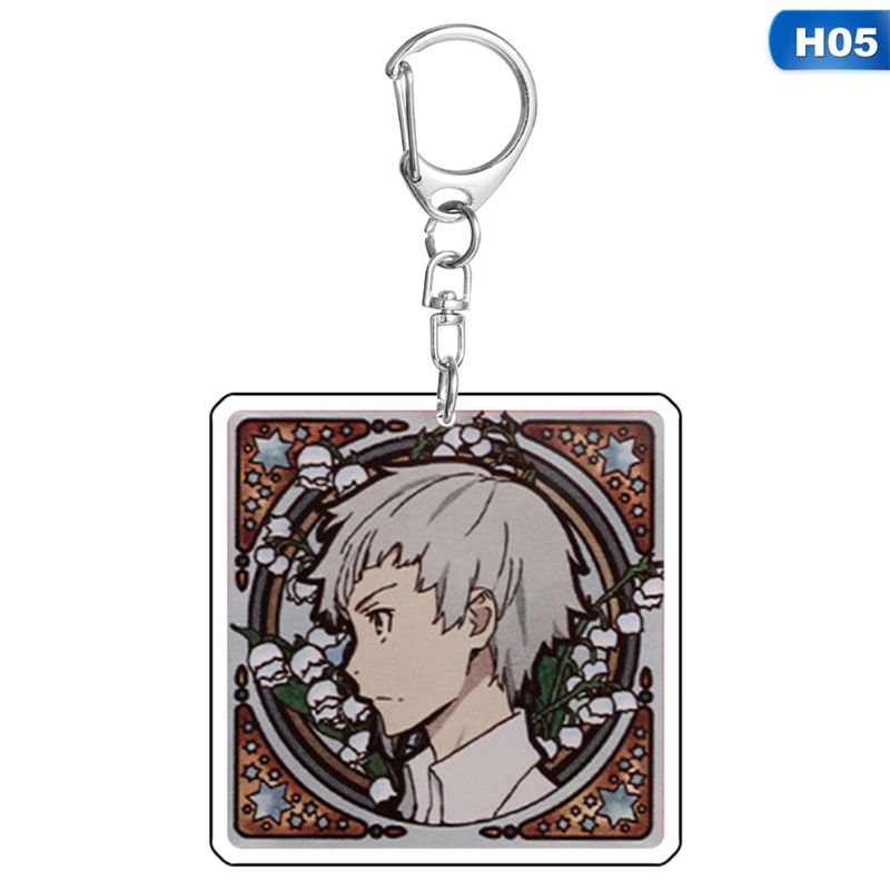 flowersqueen Móc khóa phong cách phim hoạt hình Bungo Stray Dogs