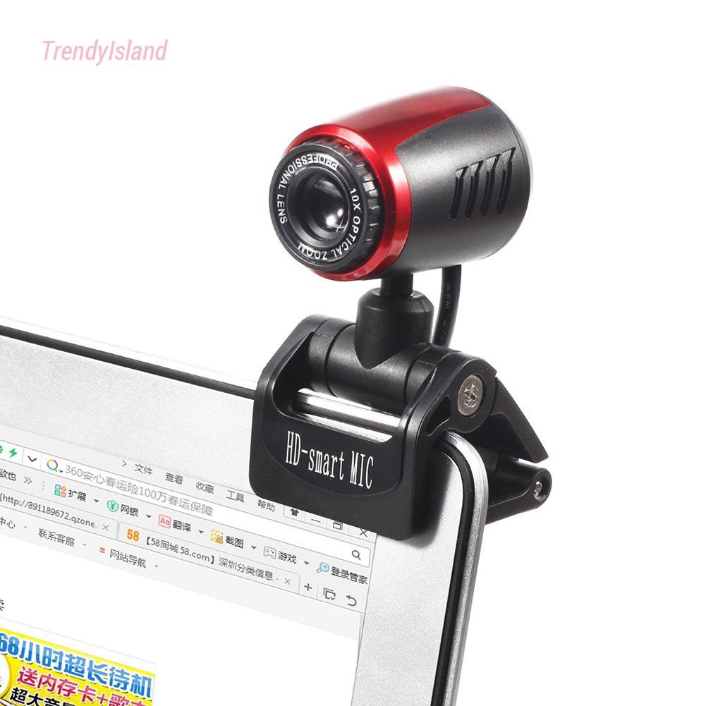 HD PC Computer Web Camera USB Driver Free Webcam with Built-in Microphone for Windows 10 8 7 XP