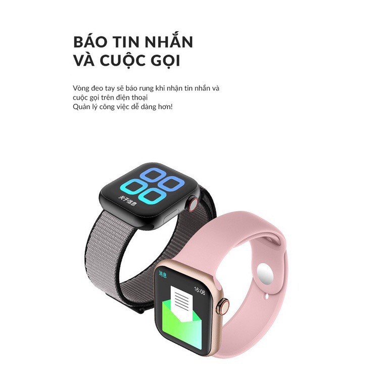 Đồng hồ thông minh T500 Nghe gọi bluetooth Nghe nhạc Thay ảnh Thay dây ngôn ngữ tiếng việt