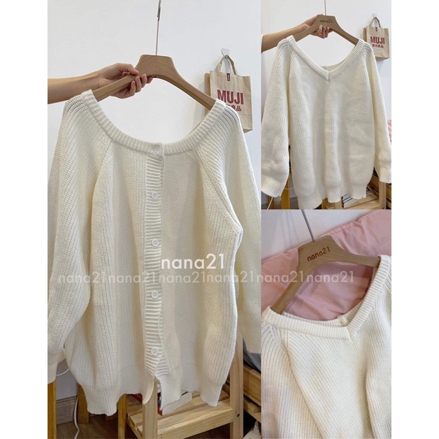 Áo len khuy mặc được 2 mặt trước sau | BigBuy360 - bigbuy360.vn