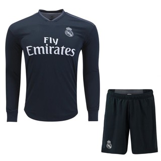 Áo Bóng đá CLB Real Madrid xanh đen - vải thun xịn  2018IN TÊN, IN SỐ THEO YÊU CẦU