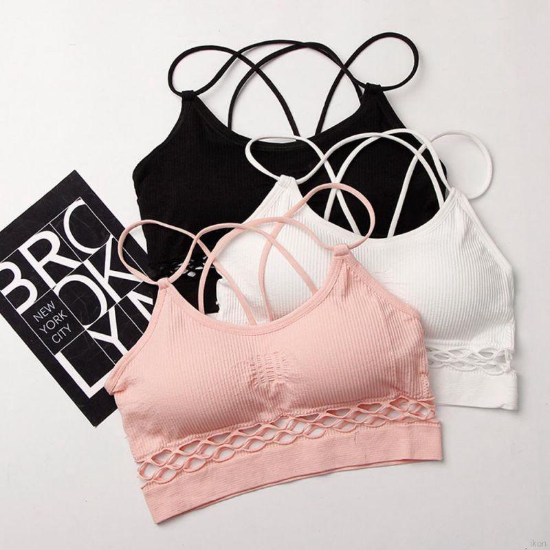 FREESHIP ĐƠN 99K_ Áo ngực thể thao phối ren tích hợp mút độn có thể thao gỡ cho nữ