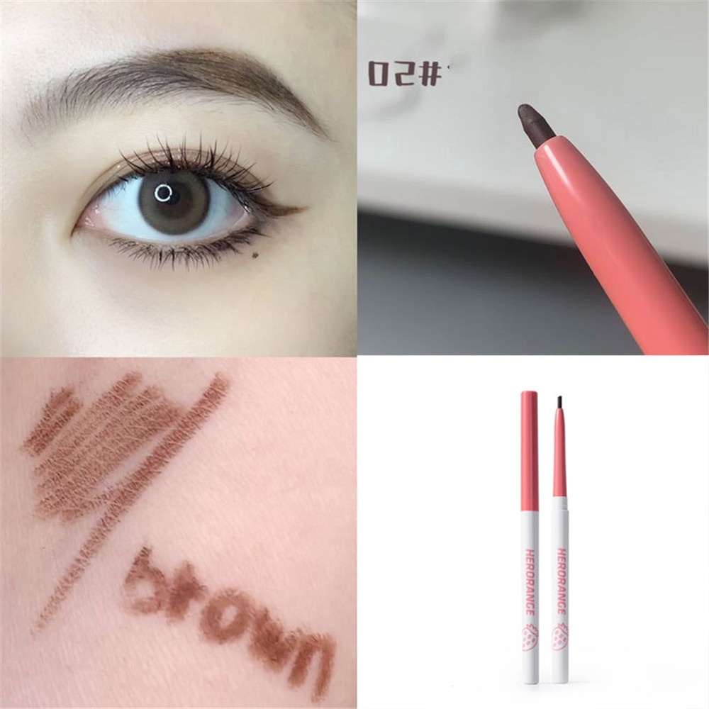 [Hàng mới về] Bút kẻ mắt HERORANGE đầu cọ mảnh 1mm chống thấm nước lâu trôi