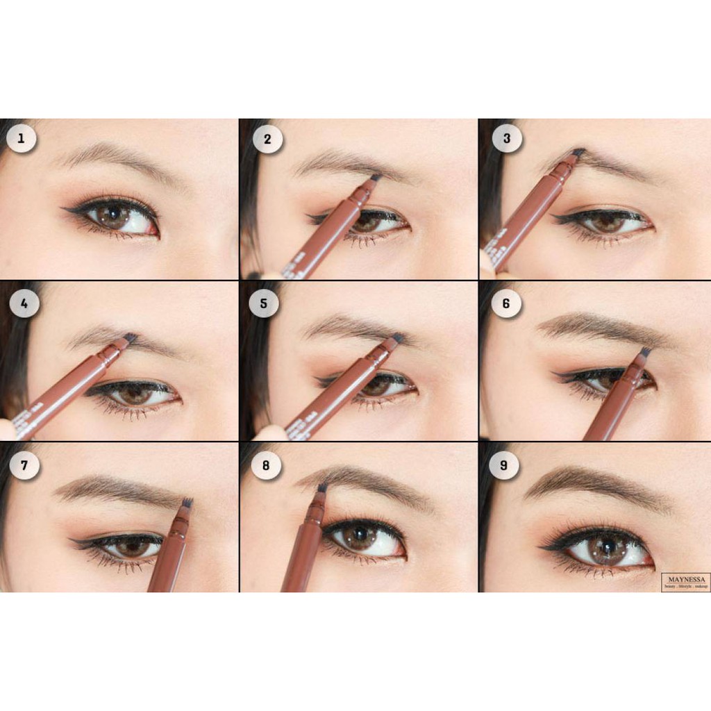 Bút xăm mày Cathy Doll Real Brow 4D Tattoo Tint Tip cho lông mày hoàn hảo như thật | BigBuy360 - bigbuy360.vn
