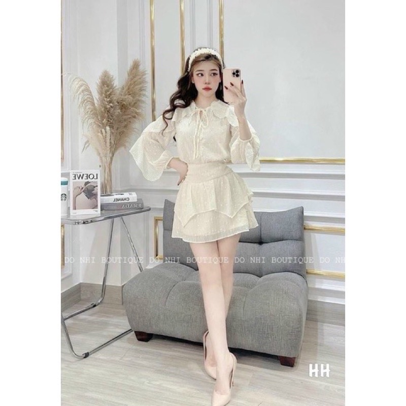Set ren tiểu thư 2 màu