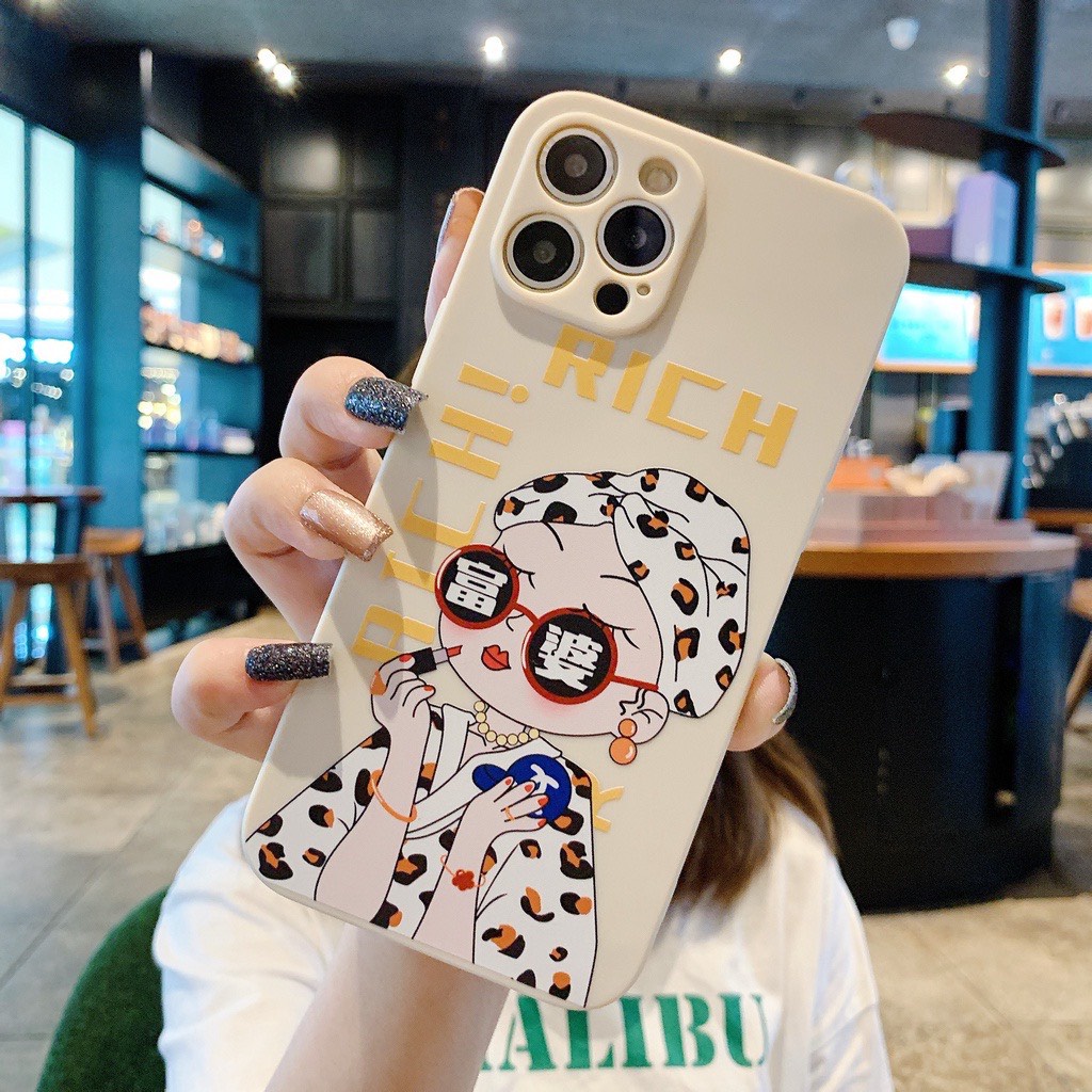 Ốp lưng BVC cạnh vuông rich 5 6 5s/6/6plus/6s/6splus/7/7plus/8/8plus/x/xr/xs/11/12/pro/promax/13/13Promax/14Promax