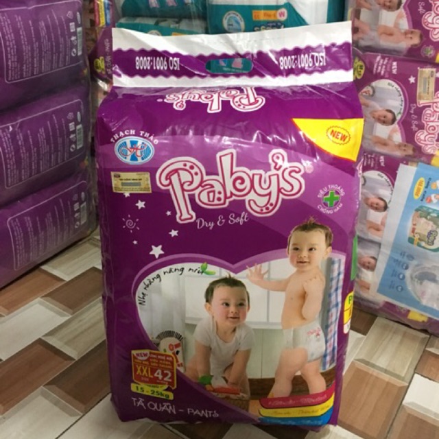 Combo(2 gói XXL/84 miếng) bỉm quần Thạch Thảo Paby’s +KM