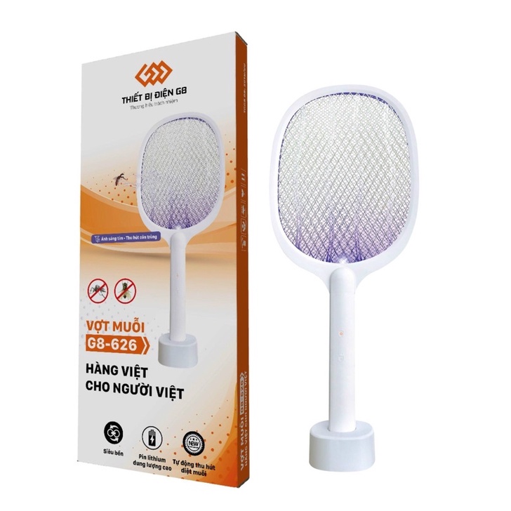 Vợt Muỗi Cao Cấp G8 - 618, G8 - 620, G8 - 8888 Hàng Việt Nam - Bảo Hành 12 Tháng