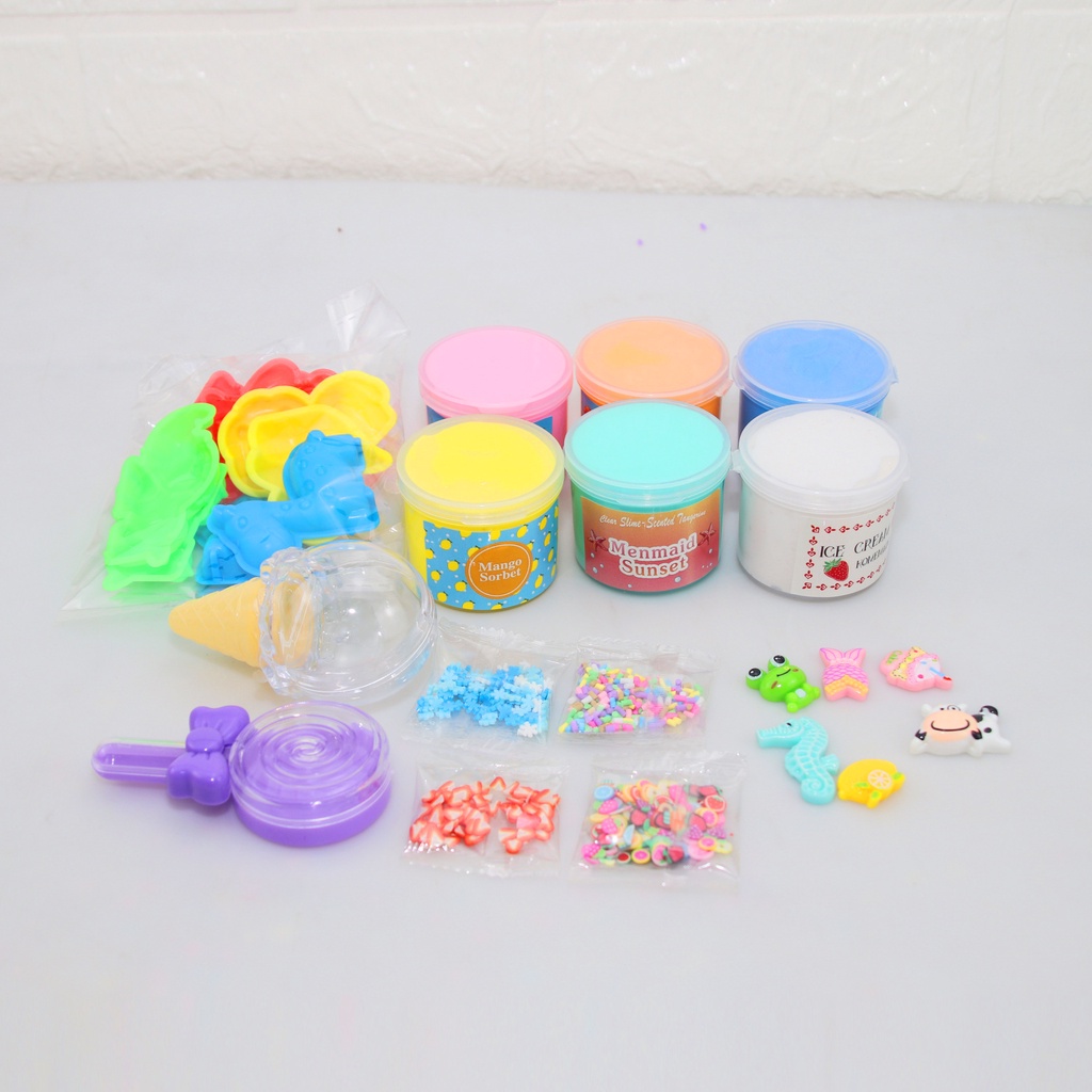 PNL Bộ slime Chất Nhờn Ma Quái 60Ml Nhiều Màu Sắc