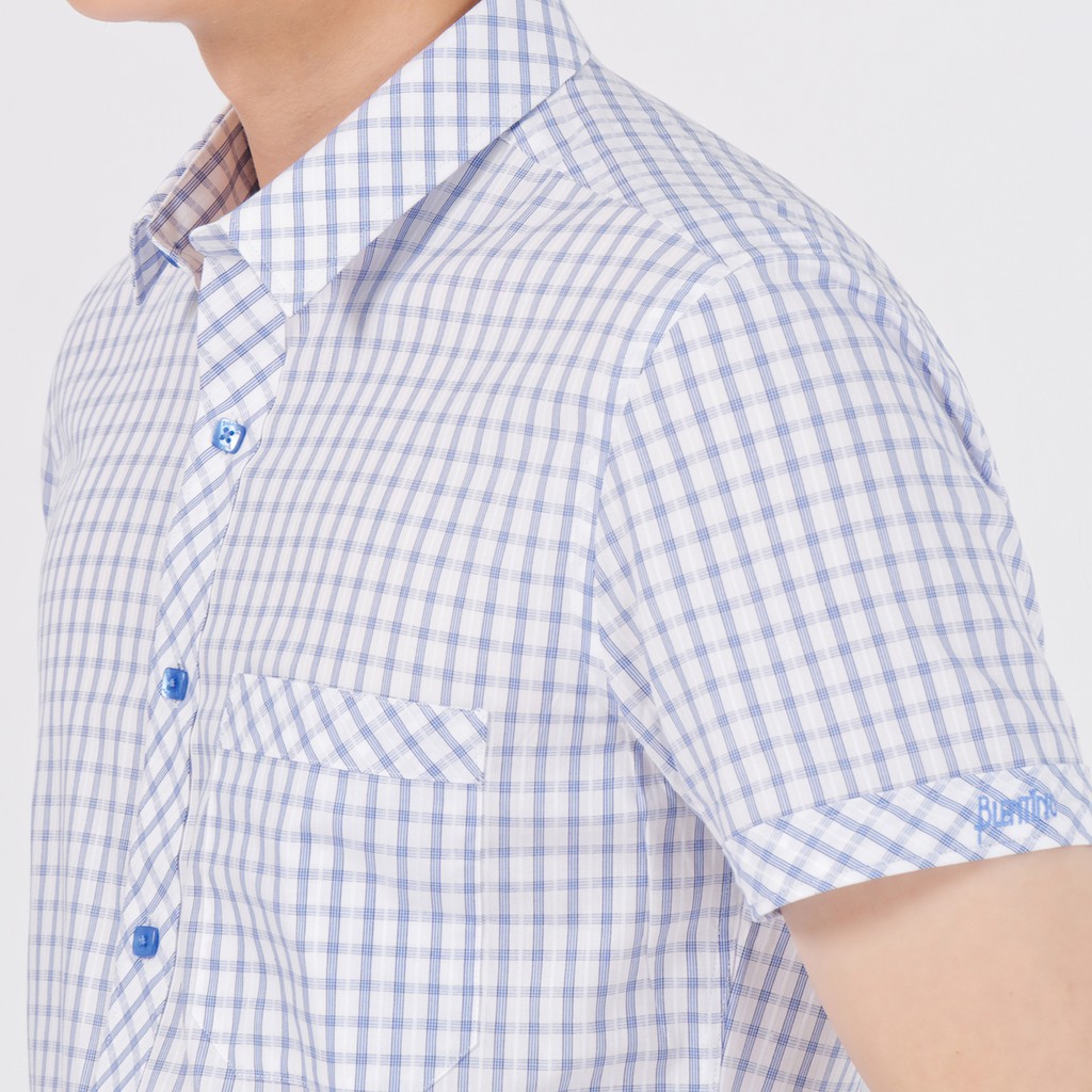 Áo Sơ Mi Nam Tay Ngắn Blentino BCV11 - Hàng Chính Hãng