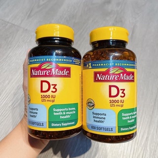 🥰 vitamin d3 nature made 650 viên 🥰🇺🇸🇺🇸