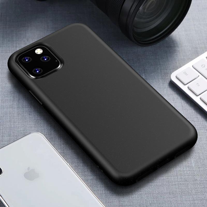 Ốp điện thoại từ silicon mềm màu đen nhám cho iPhone 13 12 Mini 11 Pro XS Max X XR 6 6S 7 8 Plus 5 5S Se 2020