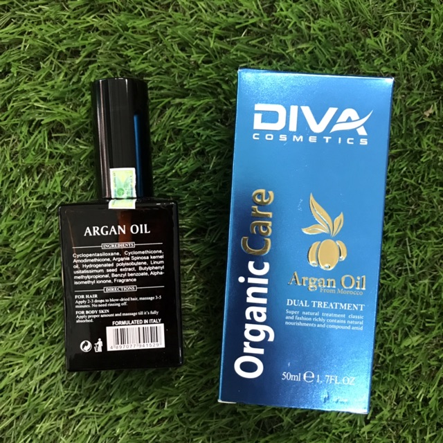 Tinh dầu chống tóc khô xơ chẻ ngọn Diva Argan 50ml