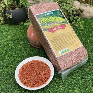 Gạo Lứt đỏ Huyết Rồng Phúc Thọ - (Hộp 1kg)