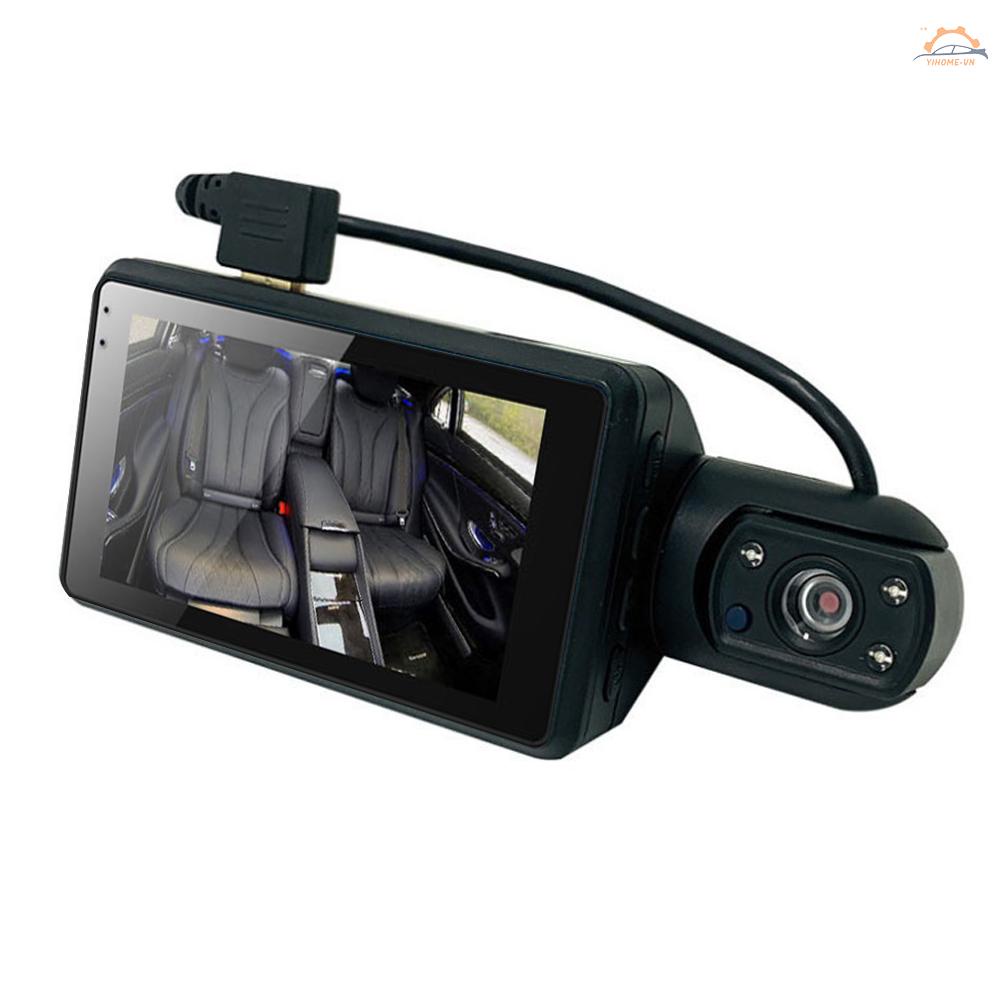 Camera Hành Trình Hai Mặt Trước Và Trong Có Tầm Nhìn Đêm 170 1296P DVR Cho Ô Tô° Màn Hình Theo Dõi Đỗ Xe Góc Rộng G
