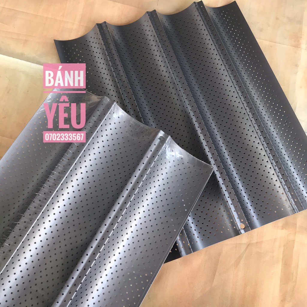 Khay Nướng Bánh Mì Baguette 3/4 Rãnh