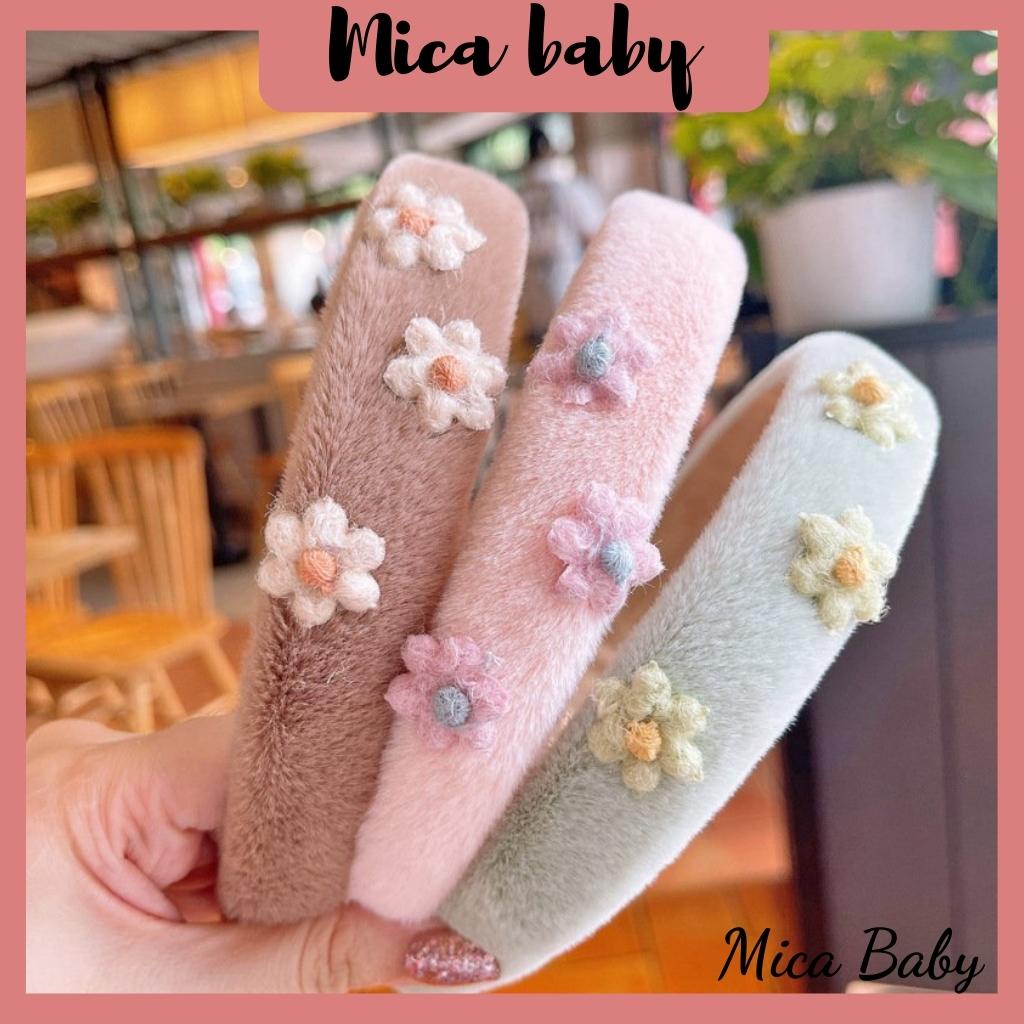 Bờm, băng đô cài tóc bông ngắn phòng cách đáng yêu cho bé Mica baby BD37