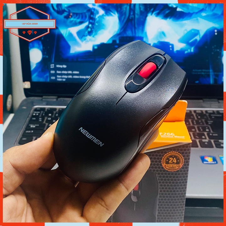 Chuột Máy Vi Tính PC Laptop Không Dây Newmen F266 Chính Hãng Mouse Chuyên Game Thủ