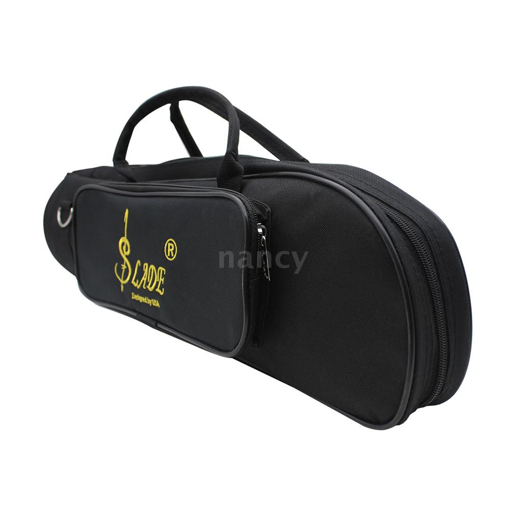 Túi đựng kèn Trumpet chống thấm nước 600D bằng vải oxford với dây đeo vai đơn có thể điều chỉnh phối đệm cotton 5mm