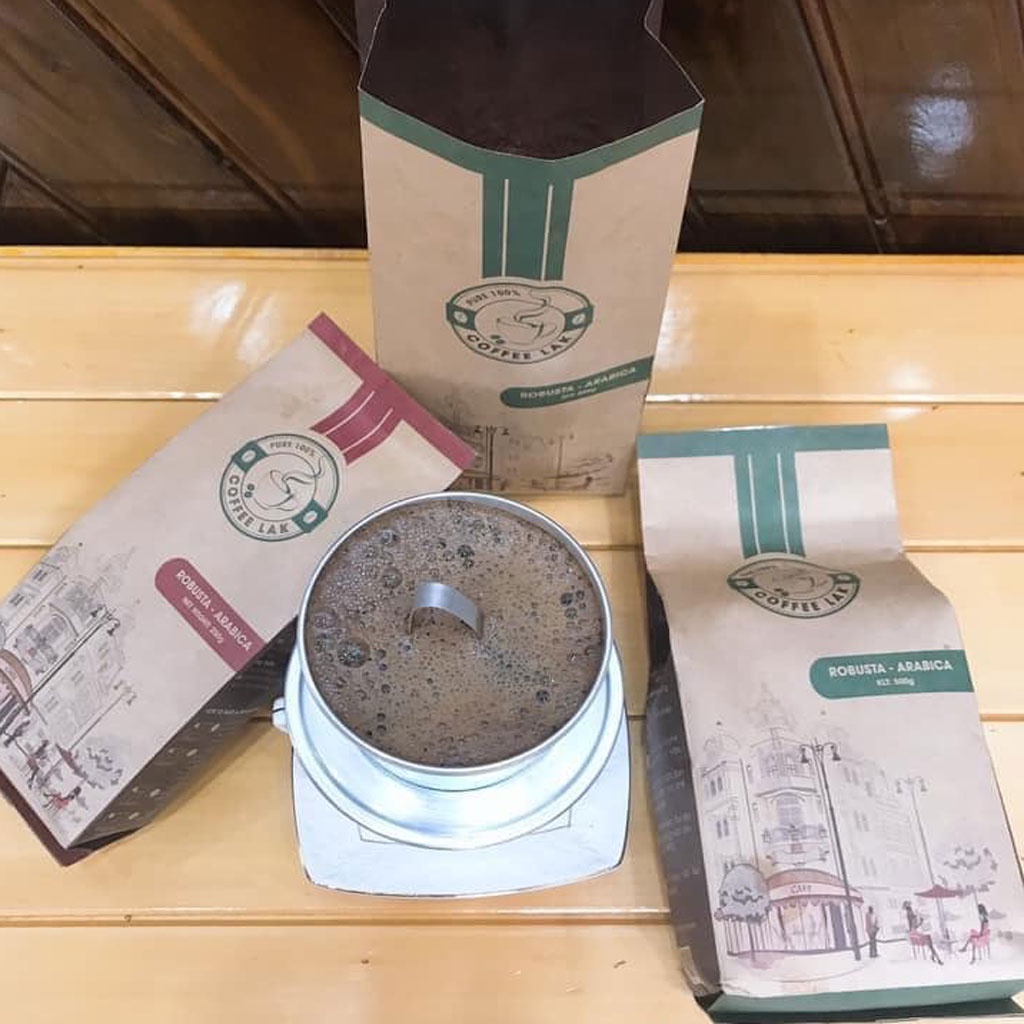 Cafe rang xay nguyên chất 100%, cà phê pha phin Robusta mix Arabica, cafe vị đắng đậm - thơm mộc - hậu vị ngọt gói 500gr | BigBuy360 - bigbuy360.vn