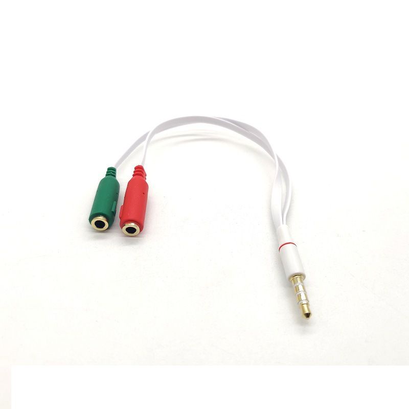 Dây chia cổng 3.5mm ra Mic và Audio cho điện thoại ,cáp chia tai nghe 1 ra 2