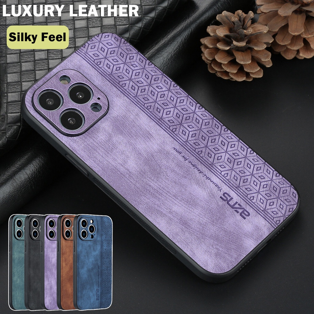 Ốp Điện Thoại Da Nhám Mỏng Chống Sốc Cho iphone 14+ Plus 14 Pro Max iP 13 Pro / 14 Pro Max 12 Pro 12 Max Pro