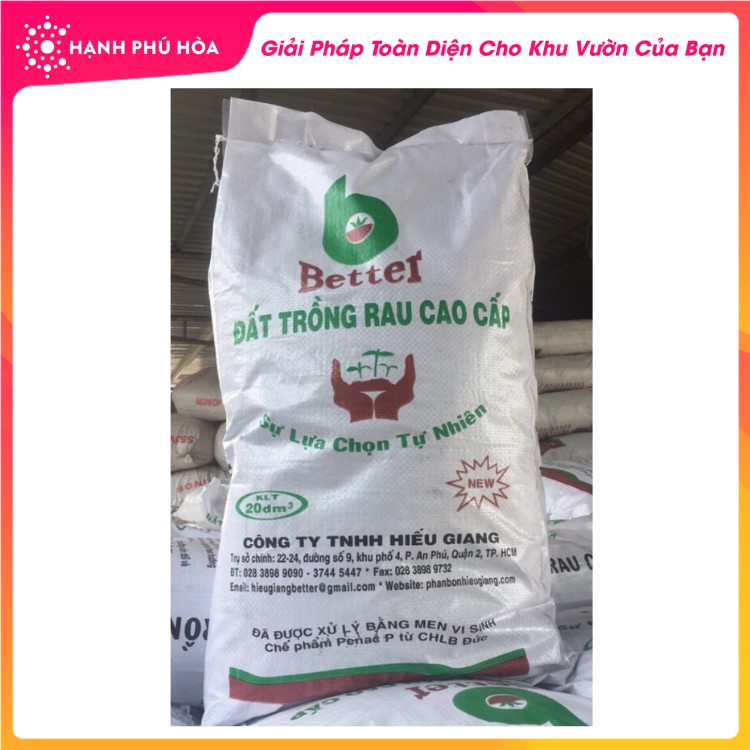 Đất Sạch Trồng Rau Cao Cấp Better 20dm3 (10Kg) - Giàu Dinh Dưỡng, An Toàn ,Tiện Lợi Khi Sử Dụng, Không Cần Phải Bón Phân