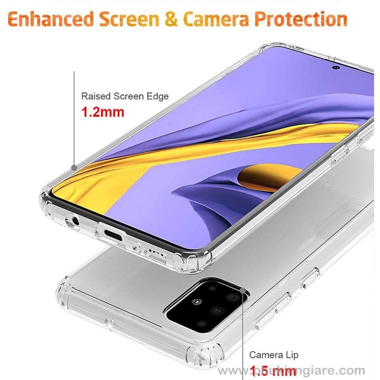 Ốp lưng Galaxy A71 TPU dẻo siêu mỏng Trong suốt
