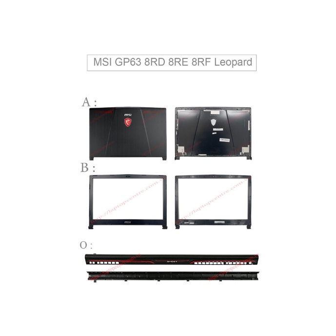 Thay vỏ mới Laptop MSI GP63 8RD 8RE 8RF Leopard