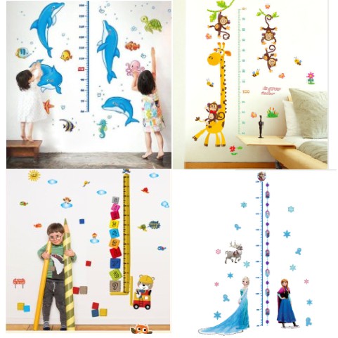 [Tổng hợp 20 mẫu ] Decal đo chiều cao