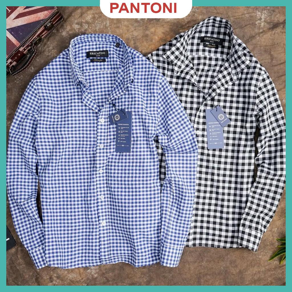 Áo sơ mi nam dài tay gấp hộp Kẻ Ca Rô Vuông cao cấp , chất vải cotton mịn phong cách công sở(SMKV) | BigBuy360 - bigbuy360.vn