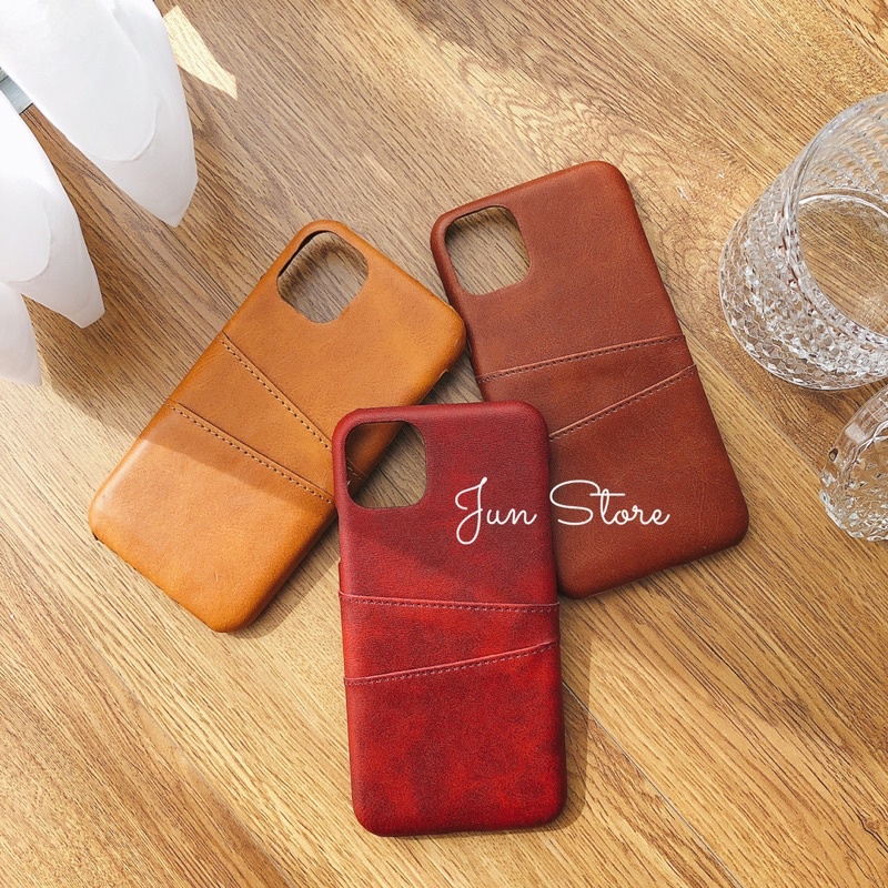 Ốp lưng iphone nhét thẻ da mềm