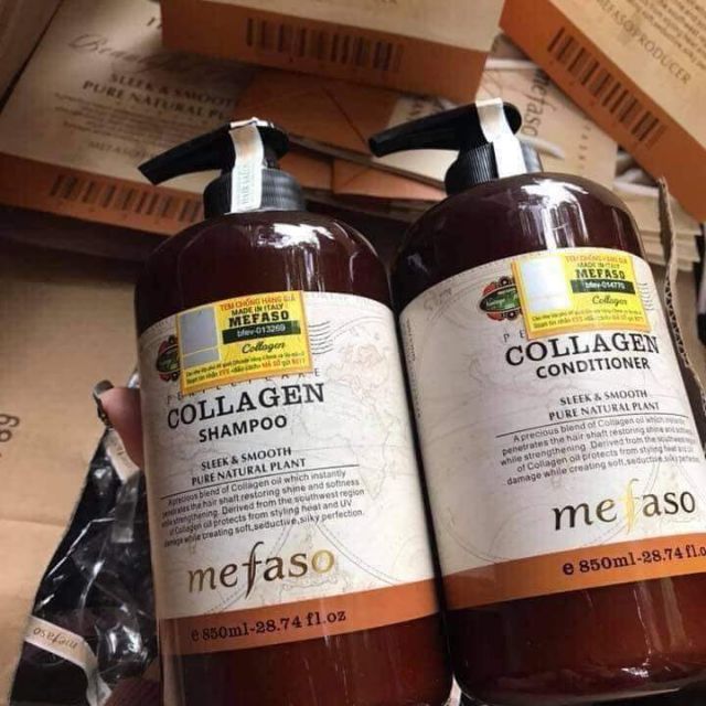 Dầu gội cặp collagen mefaso