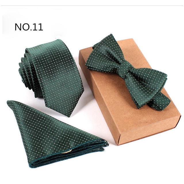 Cà Vạt Nơ 6cm Hoạ Tiết Sọc Và Chấm Bi Cổ Điển Cho Nam