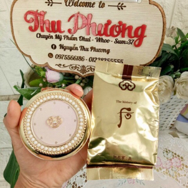 PHẤN NƯỚC WHOO VÀNG BẢN LIMITED TONE 21 date 2024 ( tách set)