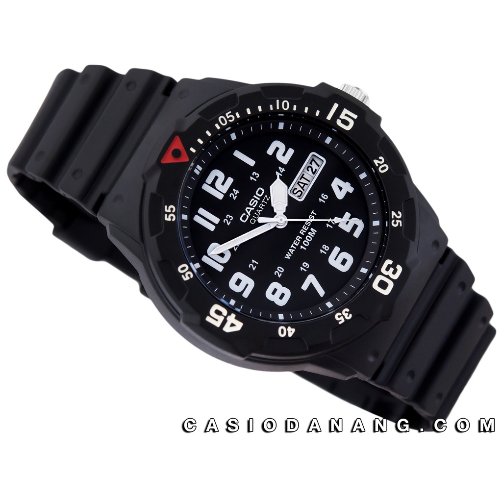 Đồng hồ nam dây nhựa Casio chính hãng Anh Khuê MRW-200H-1BVDF (44mm)
