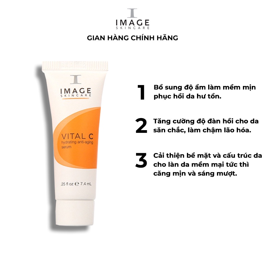 Serum dưỡng ẩm giảm kích ứng da Image Skincare Vital C Hydrating Anti Aging 7.4ml