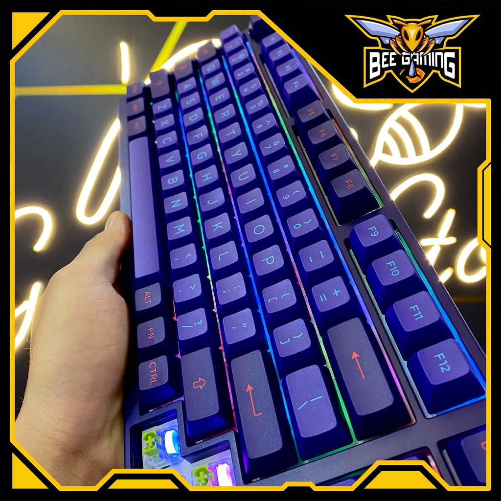 Bàn phím cơ không dây AKKO 3098N - 3098B Multi-modes Neon | Hàng chính hãng bảo hành 1 đổi 1